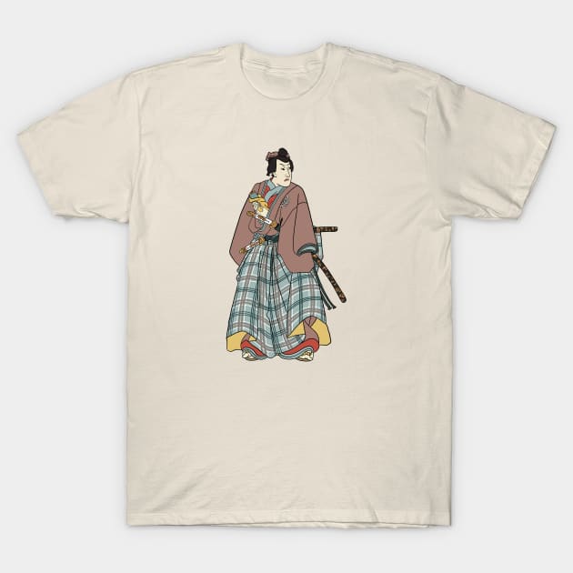 Japanese Samurai 3 T-Shirt by IdinDesignShop